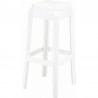 Fox Polycarbonate Bar Stool - Glossy White