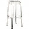 Fox Polycarbonate Bar Stool - Clear Transparent