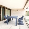 Compamia Bloom Extendable 5-Piece Patio Dining Set  - Dark Gray