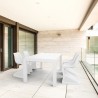 Compamia Bloom Extendable 5-Piece Patio Dining Set - White