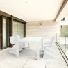 Compamia Bloom Extendable 5-Piece Patio Dining Set - White - Compamia Bloom Extendable 5-Piece Patio Dining Set - White