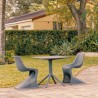 Compamia Bloom Patio Dining Set with 2 Chairs Dark Gray - Lifestyle