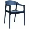 Carmen Modern Dining Chair Black Seat - Black Back - Carmen Modern Dining Chair Black Seat - Black Back