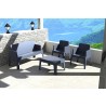 Box Resin Outdoor Bench - Black