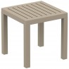 Ocean Square Resin Side Table - Dove Gray
