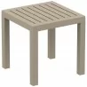 Ocean Square Resin Side Table - Dove Gray - Ocean Square Resin Side Table - Dove Gray