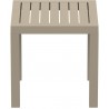 Ocean Square Resin Side Table - Dove Gray