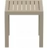 Ocean Square Resin Side Table - Dove Gray - Ocean Square Resin Side Table - Dove Gray