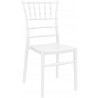 Chiavari Polycarbonate Dining Chair Glossy White