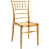 Chiavari Polycarbonate Dining Chair Transparent Amber
