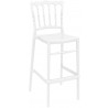 Opera Polycarbonate Barstool Glossy White