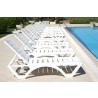 Aqua Pool Chaise Lounge White