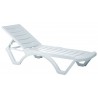 Sunlight Pool Chaise Lounge White - Side Angled