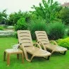 Sunrise Pool Chaise Lounge Teak Brown - Sunrise Pool Chaise Lounge Teak Brown