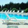 Sunrise Pool Chaise Lounge White - Side
