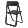 Dream Folding Outdoor Chair Black - back Angle - Dream Folding Outdoor Chair Black - back Angle