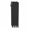 Dream Folding Outdoor Chair Black - Folded and Stacked - Dream Folding Outdoor Chair Black - Folded and Stacked