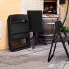 Dream Folding Outdoor Chair Black - Lifestyle