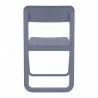 Dream Folding Outdoor Chair Dark Gray - Back View - Dream Folding Outdoor Chair Dark Gray - Back View
