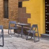 Dream Folding Outdoor Chair Dark Gray - Lifestyle 2