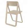 Dream Folding Outdoor Chair Taupe - Back Angle