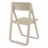 Dream Folding Outdoor Chair Taupe - Back Angle - Dream Folding Outdoor Chair Taupe - Back Angle