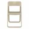 Dream Folding Outdoor Chair Taupe - Front - Dream Folding Outdoor Chair Taupe - Front