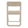 Dream Folding Outdoor Chair Taupe - Front View