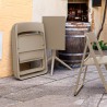 Dream Folding Outdoor Chair Taupe - Lifestyle 2