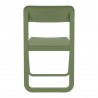Dream Folding Outdoor Chair Olive Green - Back View