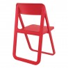 Dream Folding Outdoor Chair Red - Back Angle