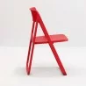 Dream Folding Outdoor Chair Red - Side Angle - Dream Folding Outdoor Chair Red - Side Angle