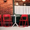 Dream Folding Outdoor Chair Red - Lifestyle Close-up