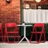 Dream Folding Outdoor Chair Red - Lifestyle Close-up - Dream Folding Outdoor Chair Red - Lifestyle Close-up