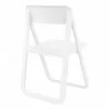 Dream Folding Outdoor Chair White - Back Angle - Dream Folding Outdoor Chair White - Back Angle