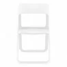 Dream Folding Outdoor Chair White - Front - Dream Folding Outdoor Chair White - Front