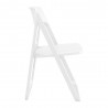 Dream Folding Outdoor Chair White - Side Angle