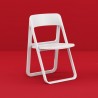 Dream Folding Outdoor Chair White - Angled with Background