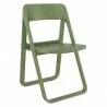 Dream Folding Outdoor Bistro Chair - Olive Green - Dream Folding Outdoor Bistro Chair - Olive Green