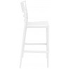 Chiavari Polycarbonate Barstool - Glossy White - Side