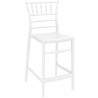 Chiavari Polycarbonate Counter Stool Glossy White