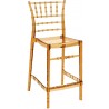 Chiavari Polycarbonate Counter Stool Transparent Amber