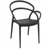 Compamia Mila Dining Arm Chair (Black) - Front Angled