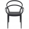 Compamia Mila Dining Arm Chair (Black) - Front