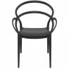 Compamia Mila Dining Arm Chair (Black) - Front - Compamia Mila Dining Arm Chair (Black) - Front