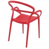 Compamia Mila Dining Arm Chair (Red) - Back Angled