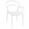 Compamia Mila Dining Arm Chair (White) - Front Angled - Compamia Mila Dining Arm Chair (White) - Front Angled