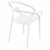 Compamia Mila Dining Arm Chair (White) - Back Angled - Compamia Mila Dining Arm Chair (White) - Back Angled