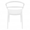 Compamia Mila Dining Arm Chair (White) - Back