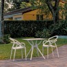 Compamia Mila Dining Set with 2 Arm Chairs White - Lifestyle